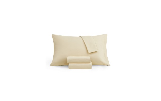  Microfiber 4 Pc. Sheet Set, Queen, Wheat