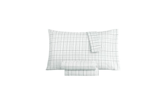  Printed 3 Pc. Sheet Sets, Gray, Full