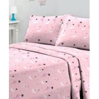 Sanders Printed Microfiber 3 Pc. Sheet Set, Twin
