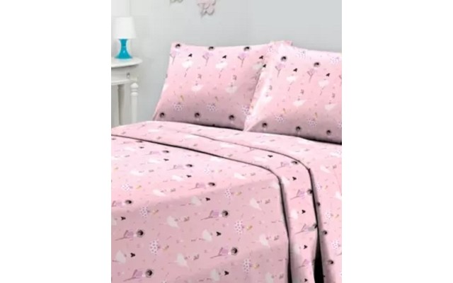  Printed Microfiber 3 Pc. Sheet Set, Twin