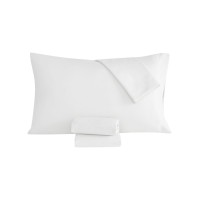 Sanders Solid 3 Pc. Sheet Set, White, Twin XL