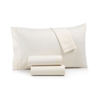 Sanders Solid Microfiber 3 Piece Sheet Set, Twin XL, White