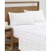  Washed Printed Microfiber 4 Pc. Sheet Set, Queen, Navy