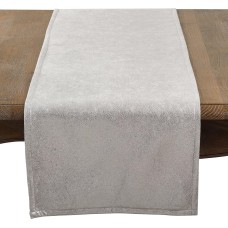 Saro Lifestyle Shimmering Evening Event Table Runner, 15″ x 72″, Silver