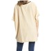  Recycled Knit Twist Poncho (Ivory)