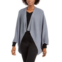 Save The Ocean Recycled Knit Kimono, Light Gray, One Size