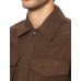 Scotch & Soda Men’s Relaxed Overshirt Contains Recycled Fibers Transition Jacket Brown, Small