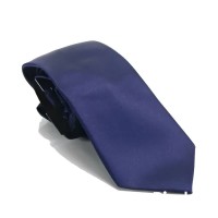 Sean John Men’s Navy Blue Velvet On Satin Striped Classic Neck Tie Silk