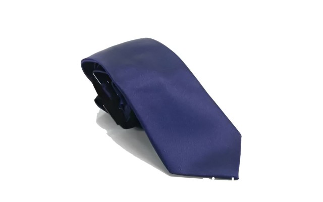  Men’s Navy Blue Velvet On Satin Striped Classic Neck Tie Silk