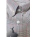  Men’s Tailored Fit Check Dress Shirts, Meteor Gray, 18X34-35