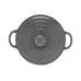  Enamel Cast Iron 5-Qt. Dutch Oven, Gray