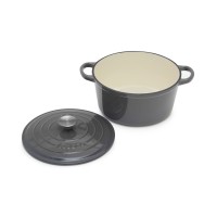Sedona Enamel Cast Iron 5-Qt. Dutch Oven, Gray