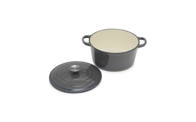  Enamel Cast Iron 5-Qt. Dutch Oven, Gray