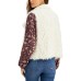  Juniors Woobie Faux-Fur Vests, White, Large