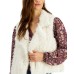  Juniors Woobie Faux-Fur Vests, White, X-Large