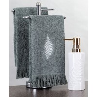 Serendipity Spa Collection 3 Piece Leaf Counter Top Set, Green