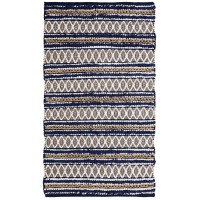 Seventh Studio Boho 27 x 45 Accent Rug, Navy