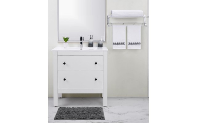  Grey Ombre 5-Piece Bath Set Bedding
