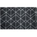  Jax Collection Grey Geometric Faux Fur Scatter Rug