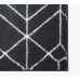  Jax Collection Grey Geometric Faux Fur Scatter Rug