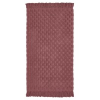 Seventh Studio Textured Solid Rug with Fringe Bedding, Brown, 27 x 45