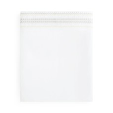 Sky 100% Cotton Sateen Chevron Embroidered Flat Sheets