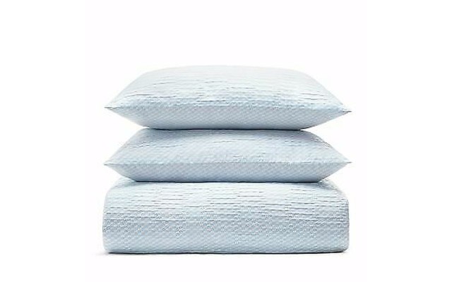  Home Ayana Duvet / Comforter Cover Set, Full/Queen, Blue