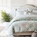  Martina Collection Comforter Cover Set Cotton Full/Queen and 2 Standard Pillowshams, Mint