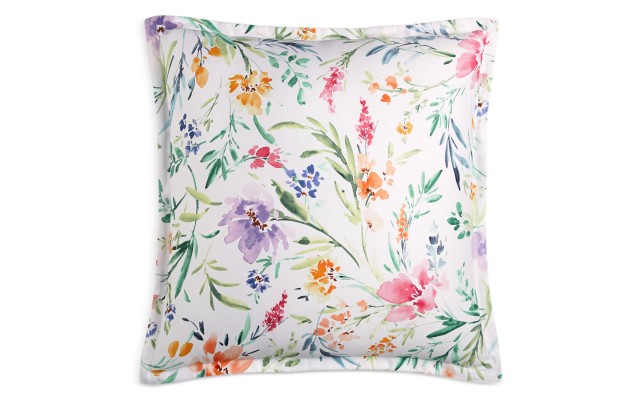  Pastel Perennials Euro Sham Set, Pink
