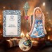 Snow Maiden Regal Santa Handcrafted Christmas Figurine, Christmas Decor, Santa Claus, Holiday Decor, Christmas