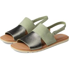 Sorel Women’s Ella II Slingback Sandals – Safari, Bleached Ceramic,  9