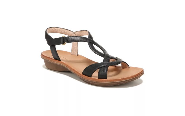  Solo Strappy Sandals, Black, 6.5M