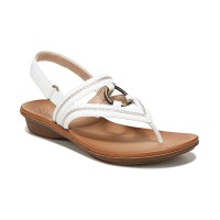 Soul Naturalizer Women’s Sunny Flat Sandals Shoes, White, 10M
