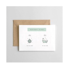Spaghetti Meatballs From In Da Club To In Da Tub,Birthday Card, White, 4.5″ x 6.25″