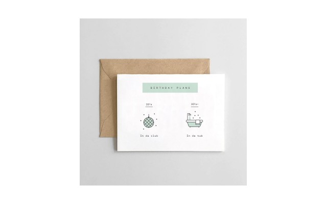 Spaghetti Meatballs From In Da Club To In Da Tub,Birthday Card, White, 4.5″ x 6.25″