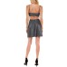  Juniors’ Cutout-Back Glitter Dress, Gray, 15