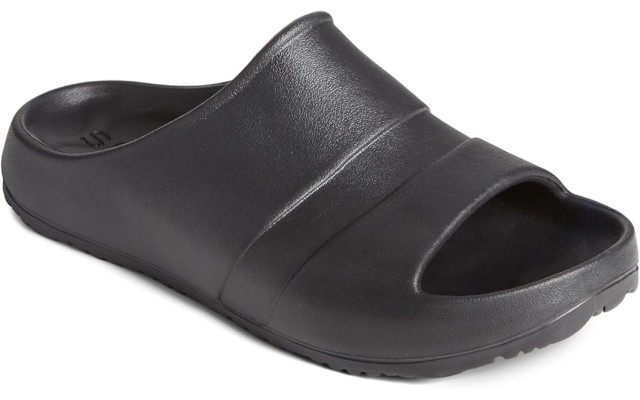  Men’s Float Slide Flat Sandal, Black, 7M