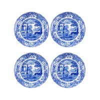 Spode Blue Italian Set of 4 19cm Plates