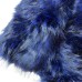  Navy Shaggy Faux Fur Scarf, 50″ x 8″
