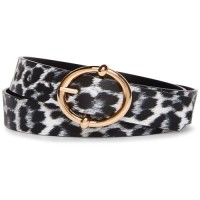 Steve Madden Reversible Round-Buckle Belt, Tan, Medium