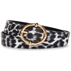 Steve Madden Reversible Round-Buckle Belt