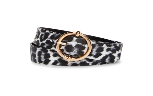  Reversible Round-Buckle Belt, Tan, Large