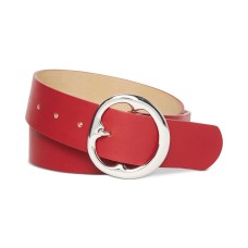 Steve Madden Single-Prong Buckle Textured Belt