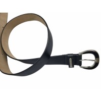 Steve Madden Smooth Pant Belt, Black, Small