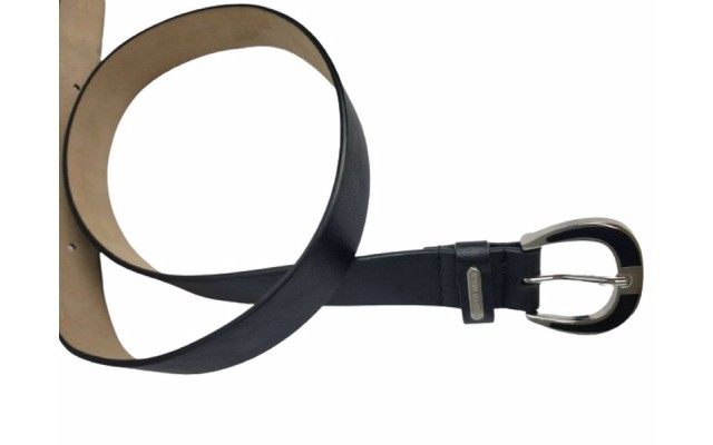  Smooth Pant Belt, Black, Small