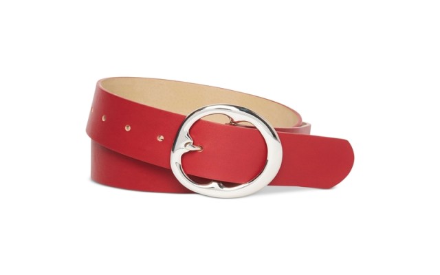  Textured Belt, wine, Small