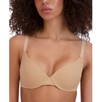 Steve Madden Women’s Demi Logo-Strap T-Shirt Bra, Praline, 34D
