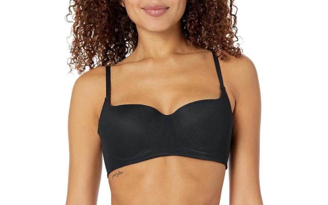  Women’s Mesh Balconette Bra, Black, 36B