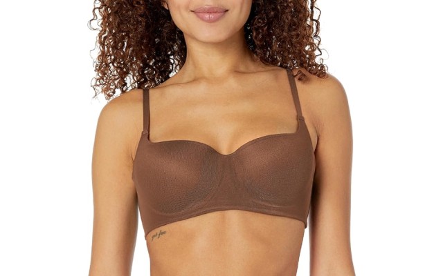  Women’s Mesh Balconette Bra, Tiramisu, 38C