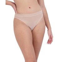 Steve Madden Women’s Mesh High-Leg Bikini Underwear, Rose Dust, Small
